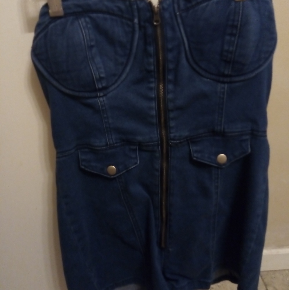 Jeans shorts one piece warn twice
